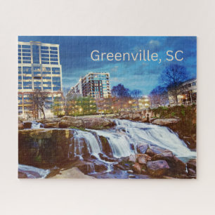 Puzzle Greenville, Caroline du Sud Centre-ville Reedy Riv