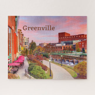 Puzzle Greenville, Caroline du Sud, Fall Sunset, Centre-v