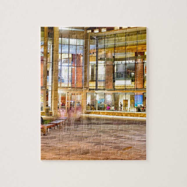 Puzzle Greenville, sud, Caroline, du centre, ville, nuit, (Vertical)