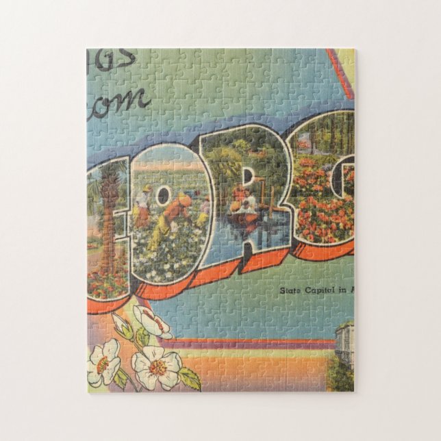 Puzzle Greetings From Georgia (Vertical)