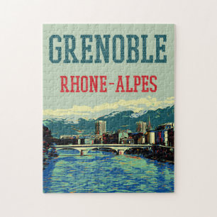 Puzzle Grenoble France vue sur le Rhône