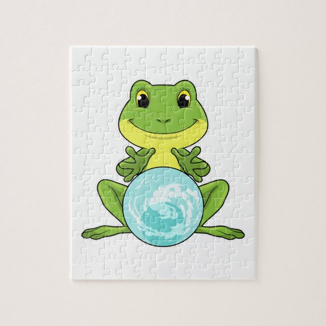 Puzzle Grenouille avec boule de cristal (Vertical)