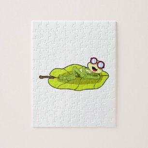 Puzzle Grenouille avec lunettes de soleil