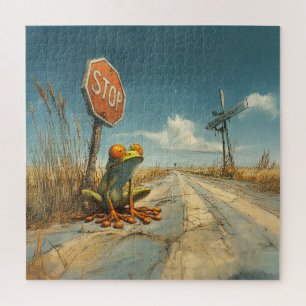 Puzzle Grenouille perdue à la croisée des chemins