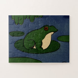 Puzzle Grenouille sur Lily Pad dans l'étang