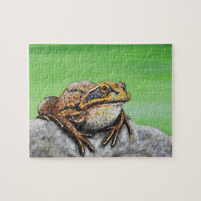 Puzzle Grenouille sur un rocher (Horizontal)