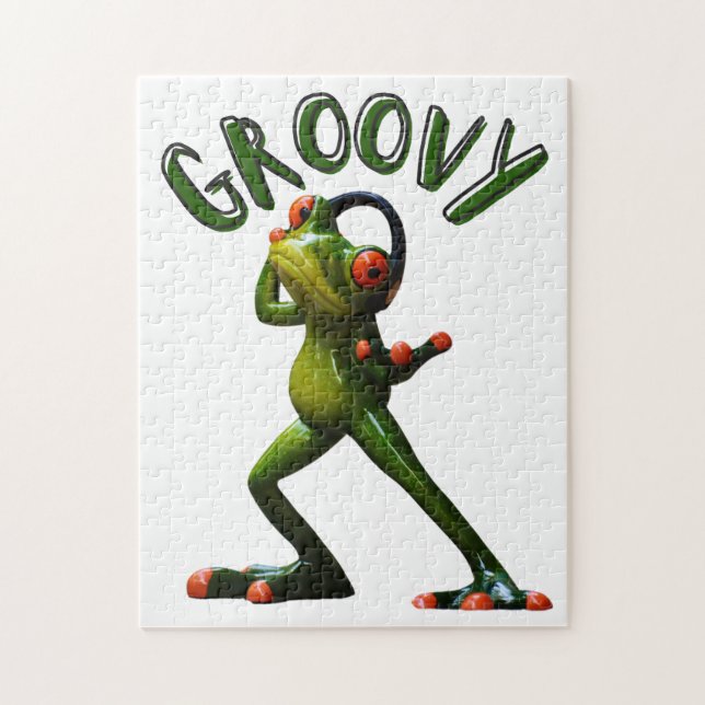 Puzzle Grenouille verte super (Vertical)