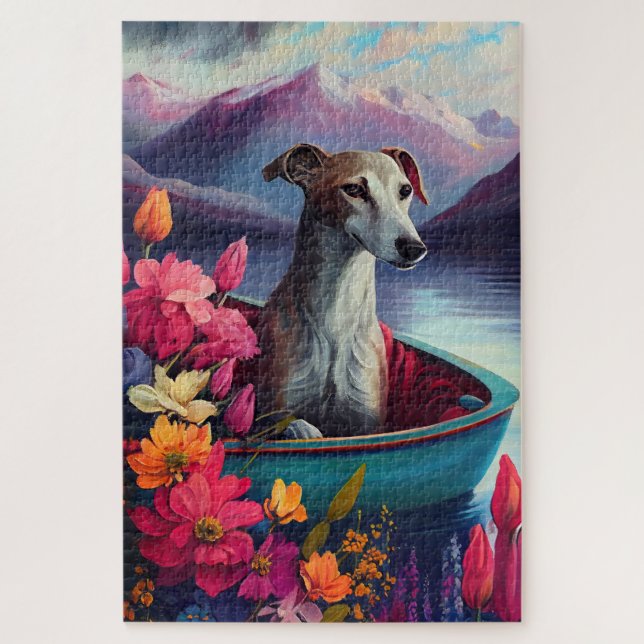 Puzzle Greyhound sur une rame : une aventure Pittoresque (Vertical)