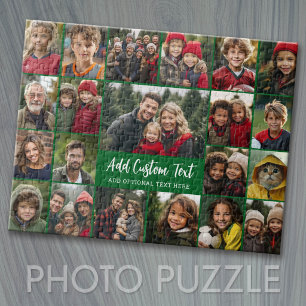 Puzzle Grille de collage photo 21 avec 2 zones de texte -