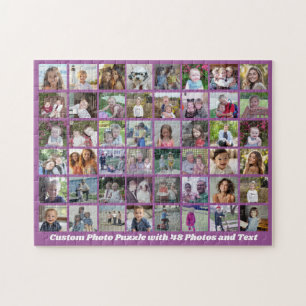 Puzzle Grille de collage photo 48 - Texte de script - vio