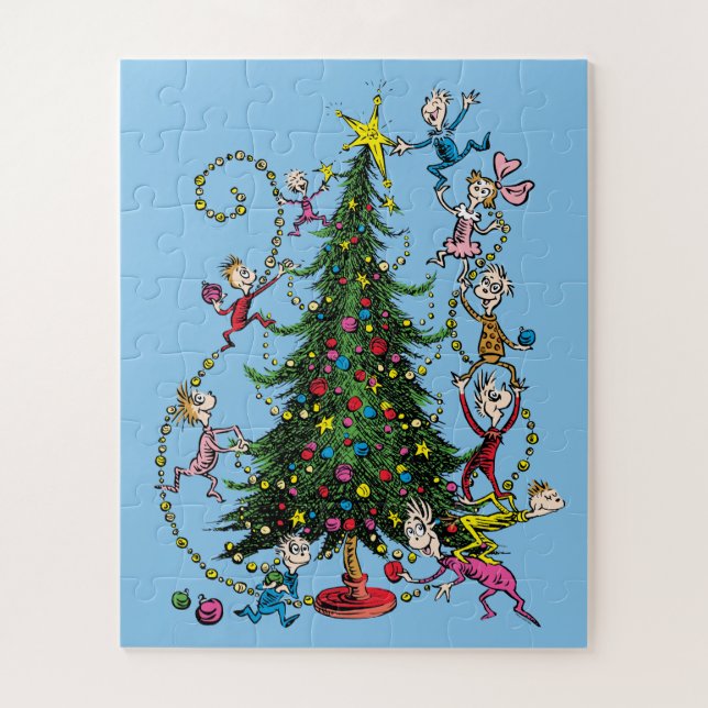 Puzzle Grinch classique | Arbre de Noël (Vertical)