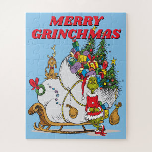 Puzzle Grinch classique   Grinch & Max avec Sleigh