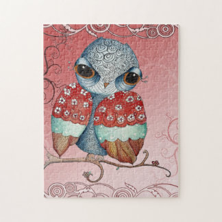 Puzzle grincheux lunatique de hibou