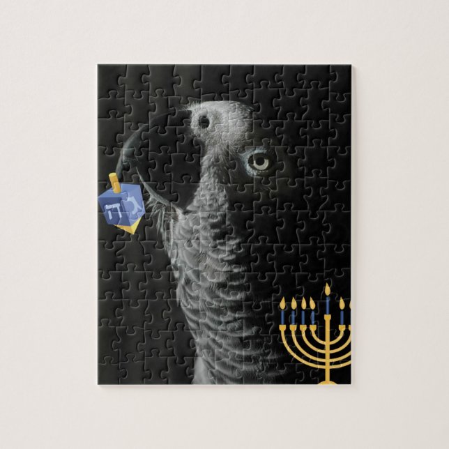 Puzzle Gris africain Hanoukka du Congo (Vertical)