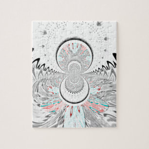 Puzzle Gris Kaleidoscope Art