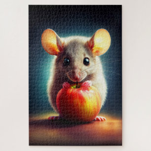 Puzzle Gris réaliste de souris grises couleurs brillantes