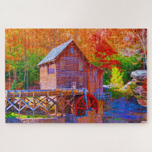 Puzzle Grist Mill, Glade Creek West Virginia