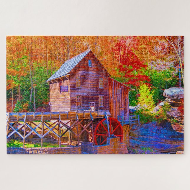 Puzzle Grist Mill, Glade Creek West Virginia (Horizontal)
