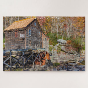 Puzzle Grist Mill Virginia.voeux de Noël