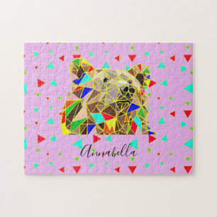 Puzzle Grizzly Bear Rose