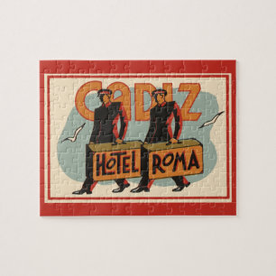 Puzzle Grooms d'hôtel vintage Hotel Roma, Cadiz, Espagne