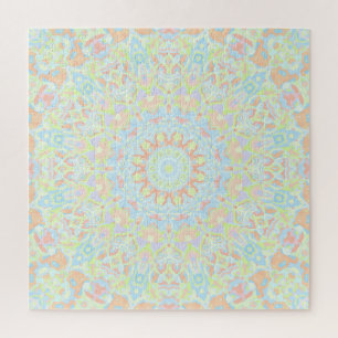 Puzzle Groovy Boho Trippy Quirky Coloré Pastel Mandala