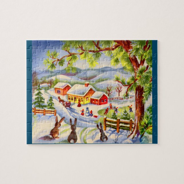 Puzzle Gros seins de Noël à regarder Noël (Horizontal)