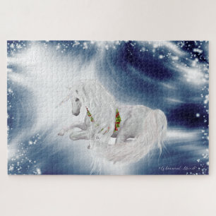 Puzzle Gros - Tempête d'hiver Imaginaire vacances Unicorn