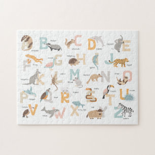 Puzzle Grosses lettres alphabet animal enfants