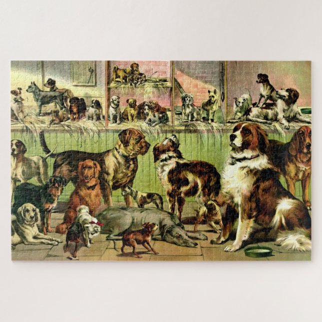 Puzzle Groupe de chiens (Horizontal)