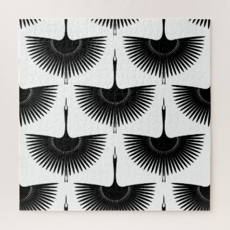 Puzzle Grue gracieuse : Motif d'oiseaux orientaux