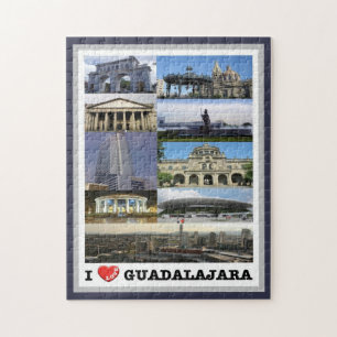 Puzzle Guadalajara - Mexique - I Love -