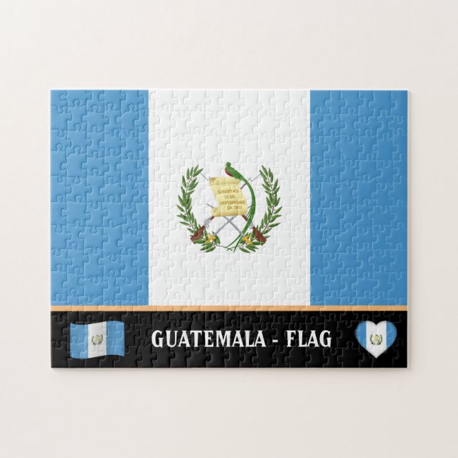 Puzzle Guatemala Drapeau & Guatemala Pays / Guatemala (Horizontal)