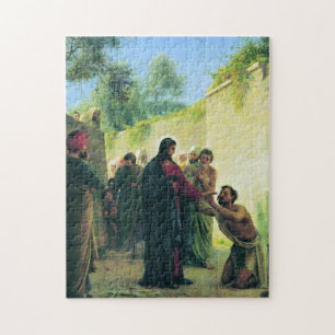 Puzzle Guérir l'aveugle par Carl Bloch