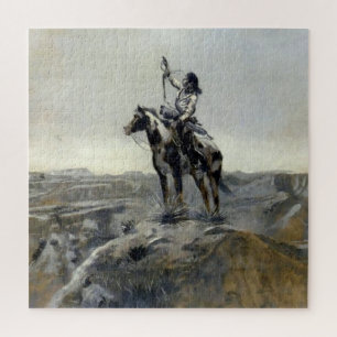 Puzzle “Guerre” Peinture occidentale de Charles M Russell
