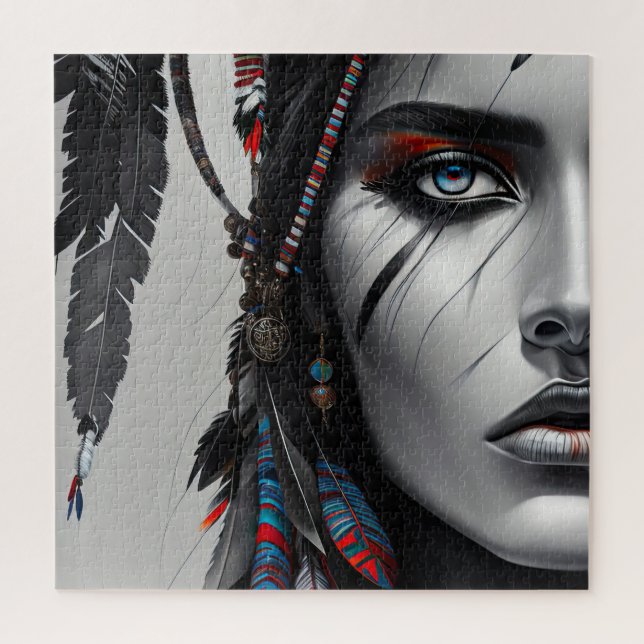 Puzzle Guerrier tribal (Vertical)