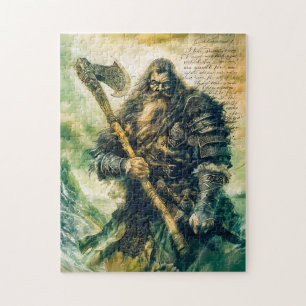 Puzzle Guerrier Viking Fier en Armure