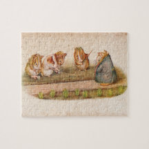 Guinea Pigs Tending the Garden