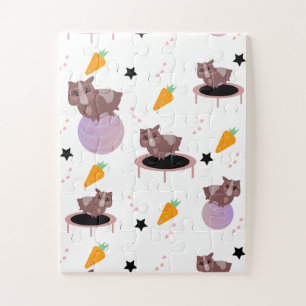 Puzzle Guinée Fitness Pig Gym Drôle Design