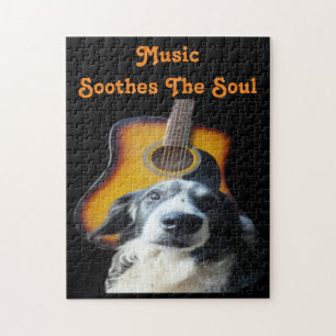 Puzzle Guitar Dog