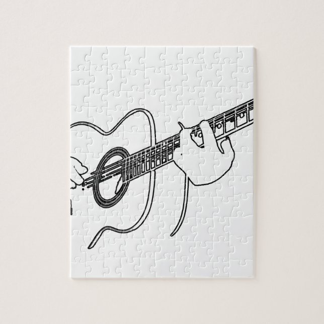 Puzzle guitare acoustique (Vertical)