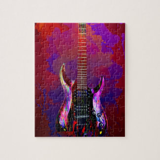 Puzzle Guitare colorée