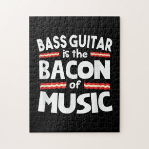 Puzzle Guitare Lover   Basse Guitare Est Bacon De Musique