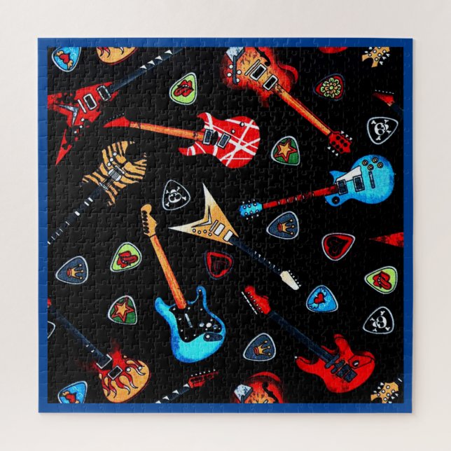 Puzzle Guitares rock électriques (Vertical)