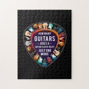 Puzzle Guitariste Combien de guitares Anniversaire