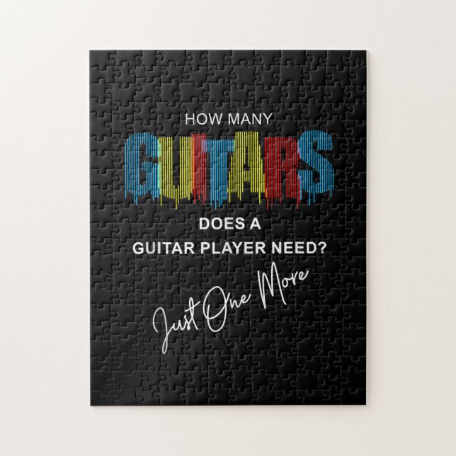 Puzzle Guitariste Combien De Guitares Fait Anniversaire (Vertical)