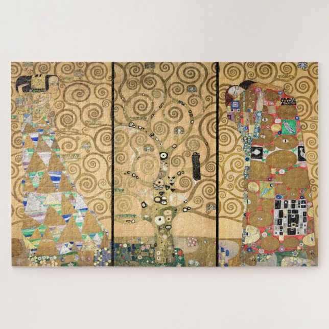 Puzzle Gustav Klimt - Stoclet Frieze Arbre de vie (Horizontal)
