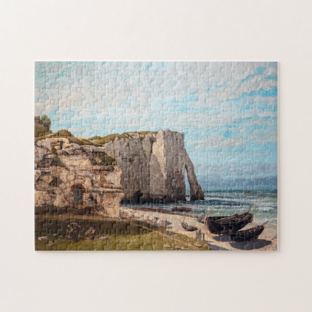 Puzzle Gustave Courbet - Falaises à Etretat après la temp (Horizontal)