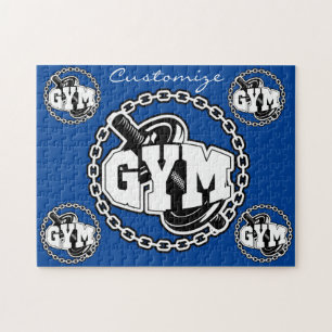 Puzzle Gym Barbell Logo Thunder_Cove