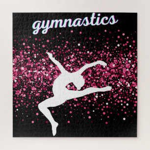 Puzzle Gymnastics Leap Pink Glitter
